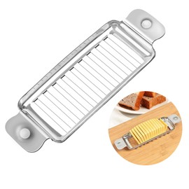 Butter Slicer Cutter，Butter Slicer, Cheese Cutter With Ergonomic Handle, 304 Stainless Steel，Dishwasher Safe