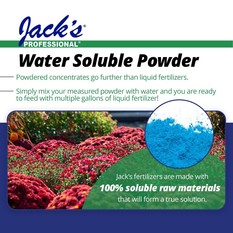 Jack's Professional 22-5-16 Mum Feed Water-Soluble Fertilizer with Micronutrients for