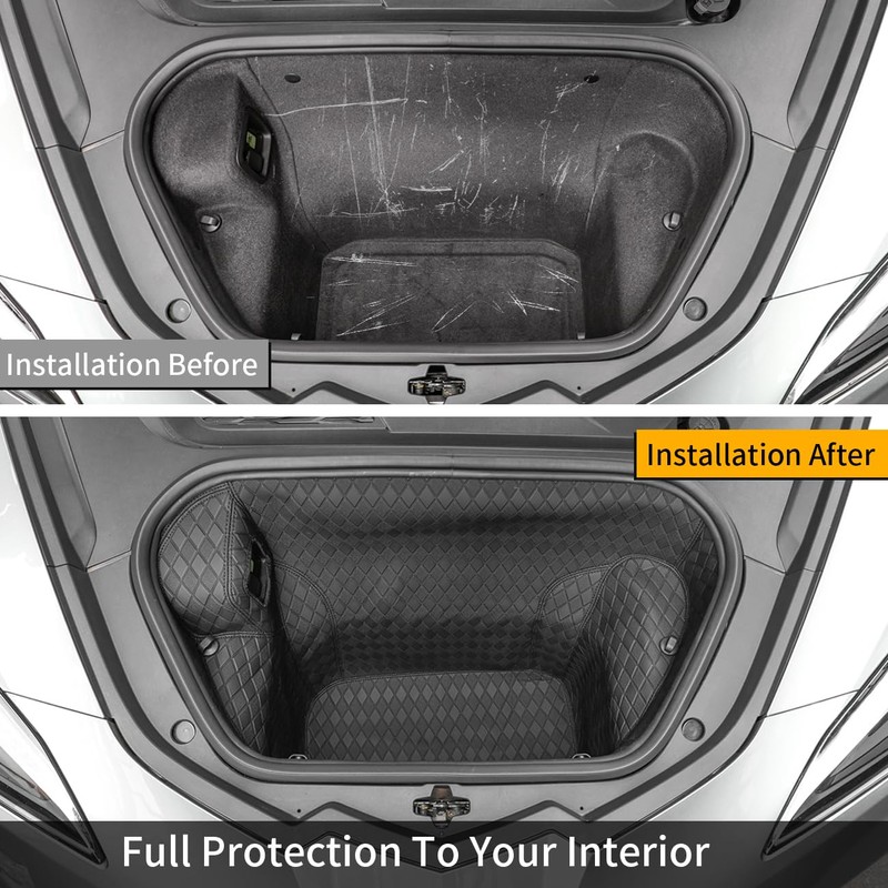 Front Trunk Cargo Mat Liner Frunk Protector Compatible with for