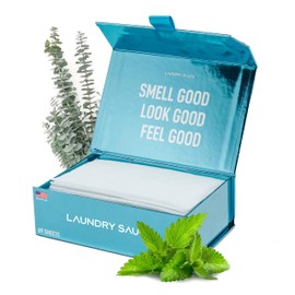 Laundry Sauce - Laundry Dryer Sheets (Indonesian Patchouli), Luxury Fragrance, Contains Essential Oils, Softens Fabric, Removes Static Cling, Eco-Friendly Packaging, Travel Friendly, 69 Count