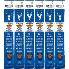 Hunter's Reserve - Exotic Meat Trail Sticks - Adventure You Can Taste - Wild Game Jerky Sticks (VENISON HABENARO, 6 ct)