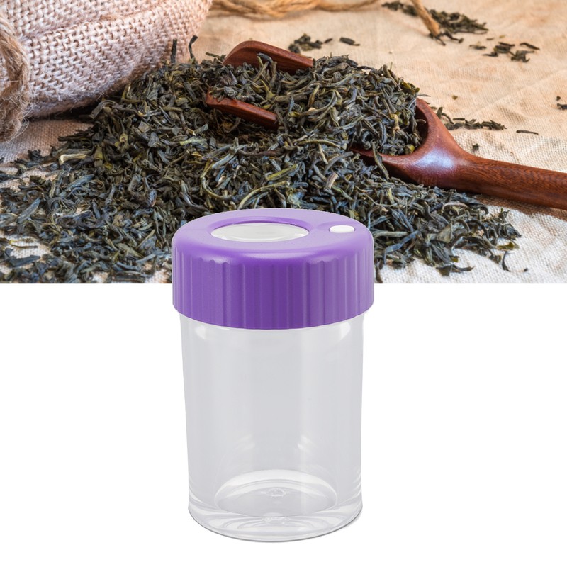 Magnifying Viewing Jar Multifunction Waterproof Magnifying Glass Storage Jar with