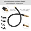 Versatile 2-in-1 Schrader & Presta Bike Pump Adapter, 60cm Extension
