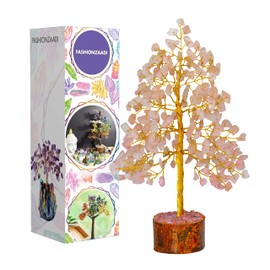 Crystal Tree of Life - Positive Energy Crystals - Rose Quartz Tree - Pink Crystal - Home Decor - Feng Shui Money Tree - Meditation Decor - Crystal Bonsai - Crystal Tree for Positive Energy