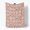 Horaldaily Christmas Flannel Blanket Throw, Christmas Bear Trees Bowknot Ornaments