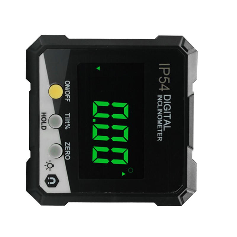 Digital Inclinometer 4x90° Measurement IP54 LCD Screen Magnetic Digital Display