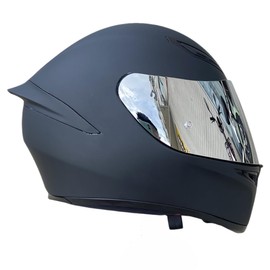BSTOP K1 Face Shield Uv-Protected for AGV K1, K1S, K3SV, K5, K5S Helmet Shield Visor Windshield (Silver-Day use only)