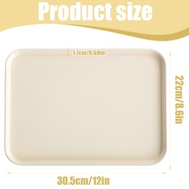 XUKZIMA Plastic Tray, Kitchen, Restaurant, Cafe, Non-Slip Fast Food Tray, Pack of 1