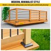 4Pack 3.5"x 3.5" Aluminum Deck Post Base Cover, Split Post