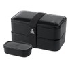 Restaurantware Bento Tek 40.5 Ounces Stackable Lunch Box 1 Reusable