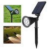 Solar Spotlight Waterproof 4LED Lawn Lights Landscape Lighting for Outdoor