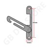 Automatic uPVC Window Restrictor Hook - Universal Child Safety -