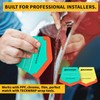 TECKWRAP Felt Squeegee for Vinyl Wrap,Dual-Corner Design, Twin Ribs for