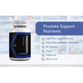 N E Prostazen Prostate Support Capsules, Urine Flow Formula, Reduces Bladder Discomfort, 60 Capsules, Vegan, Vegetarian, Gluten Free
