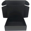 Black Shipping Boxes 10.6x6.5x2 Inch, Small Corrugated Cardboard Box 5