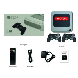 Gamebox Retro Game Console with 40000 games, Joysticks Dual use with Android TV