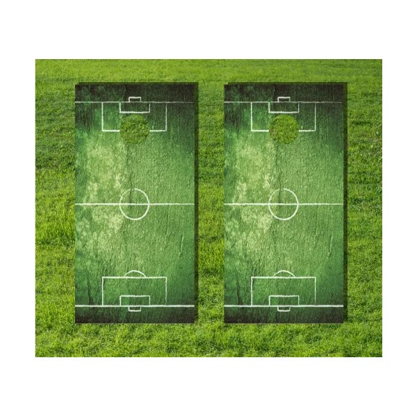 Unbranded Soccer Field Grass Goal Cornhole Board Game Decal Wrap