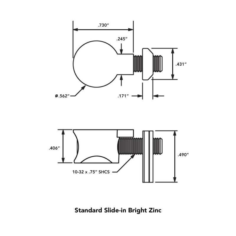 8020, 3395, 10 Series 10-32 Standard Anchor Fasteners Hardware Aluminum