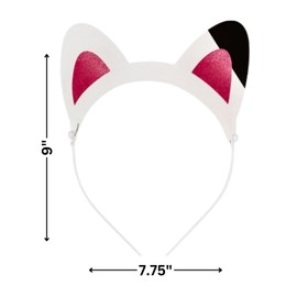 Unique Multicolor Gabby's Dollhouse Glitter Paper Headbands - 4 Count | Unique, Fun and Sparkly - Party-Perfect for Kids Birthdays and Dress-Up, One Size Fits Most