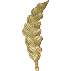 ALPLRUGD Keystone Chopsticks Rest Cutlery Rest Aluminum Plants Arugula Gold 1.0 x 4.5 inches (2.5 x 11.3 cm)