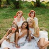 FEPITO 9 x flower crown, multicoloured flower wreath, flower garland,
