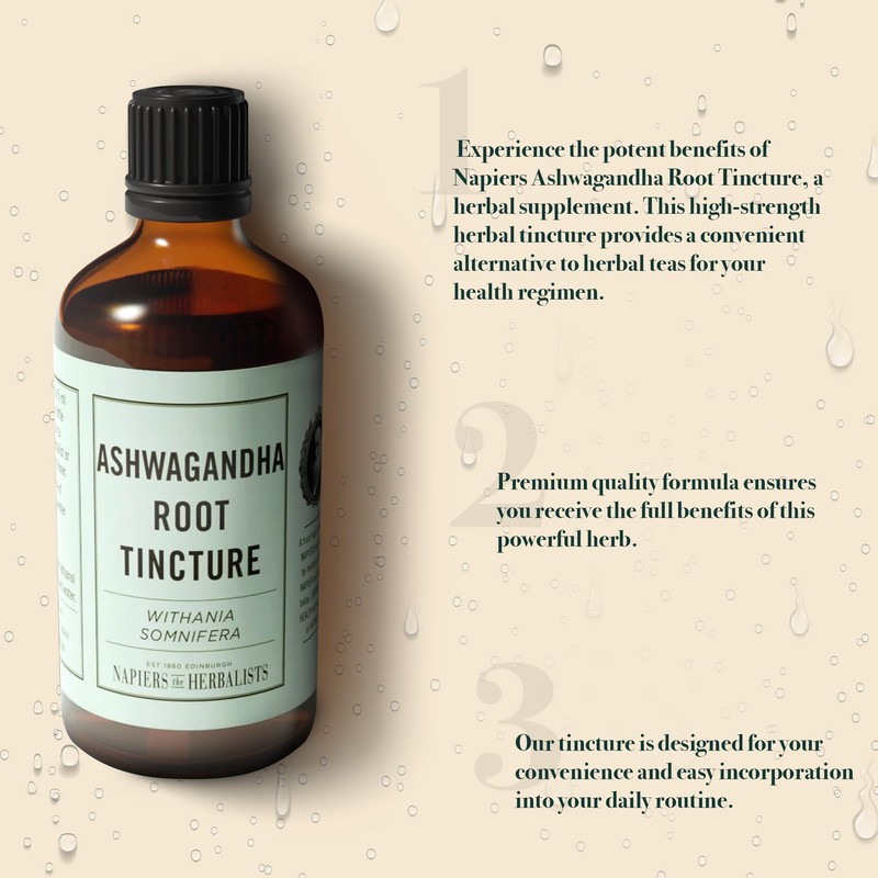 Napiers Ashwagandha Root Tincture (Withania somnifera) - Herbal Supplement -