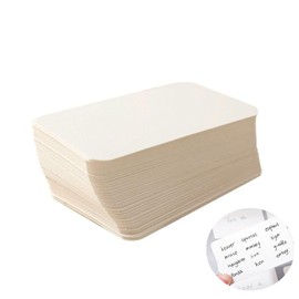 Roczential 400pcs Blank Cards Blank Cards 9x5.2cm Craft Business Card Message Memo Card Handwriting Label Bookmark Word Cards Memorization Cards Learning Cards (White)