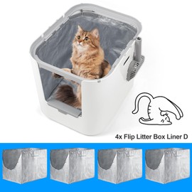 4 Pack Reusable Liners D Compatible with Modkat Cat Box XL