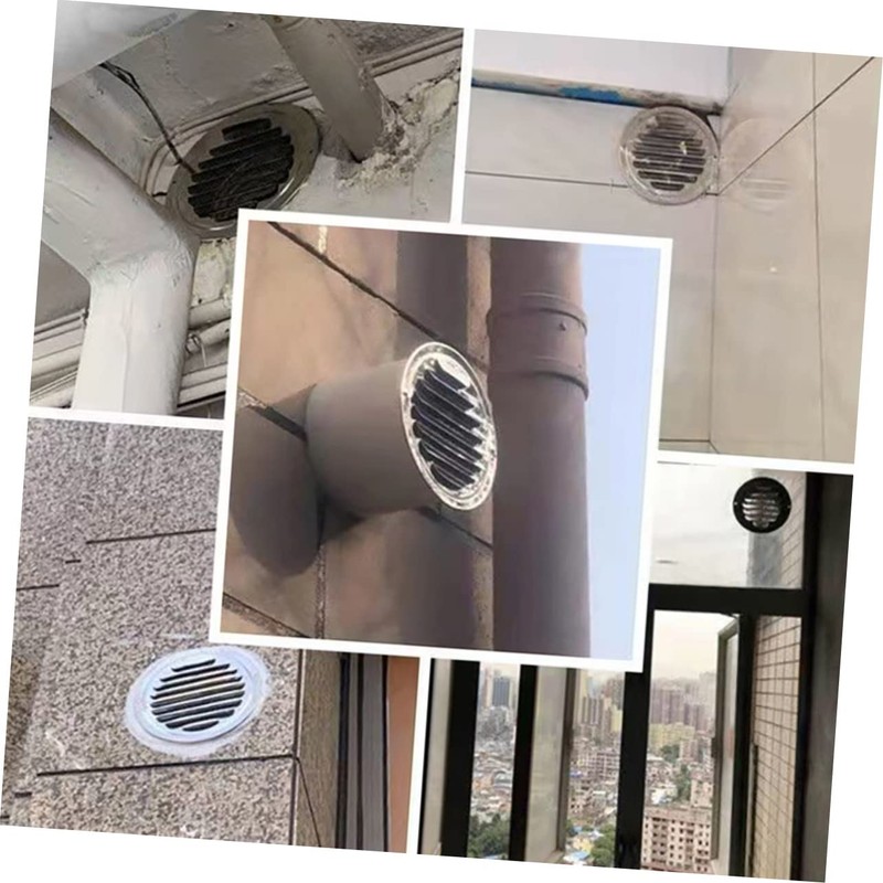 LABRIMP Exhaust Fan Cover Round Stainless Steel Rain Hat Ventilation