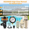 98209800 High Flow Manual Relief Valve Replacement with Pressure Gauge/Air
