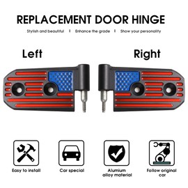 BESTAOO Door Hinge Kit for 2018-2024 2025 Jeep Wranlger JL JLU Sports Sahara Freedom Rubicon Gladiator JT Accessories 2-Door 4-Door, Heavy Duty Aluminum Alloy, 8 Piece