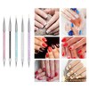 FULINJOY 5 Pcs Nail Art Liner Brushes, Dual-ended Nail Art