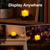 Halloween LED Spider Pumpkin Candle Light – Plastic Lamp for