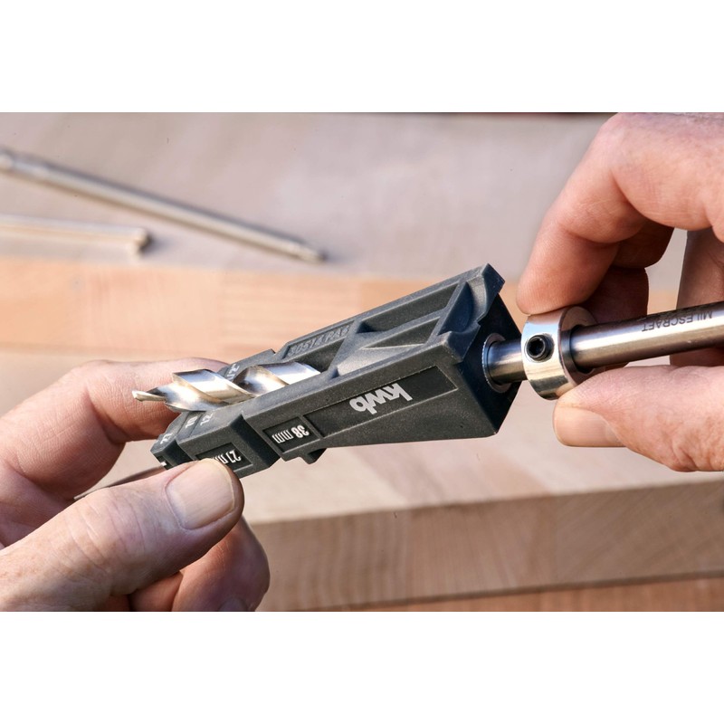 kwb Pocket Hole Drilling Template, Includes Drill, Depth Stop and