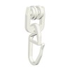 Flairdeco 16071014-0000 T-Laufrollen with folding hook for T-Laufschienen Plastic Box