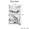 SCIOLTO Aluminum Bags, Pack of 100 with Zipper, [Width 2.4