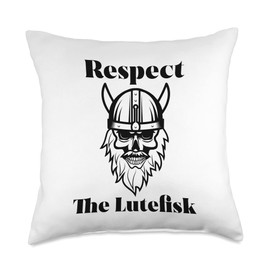 Respect The Lutefisk Throw Pillow