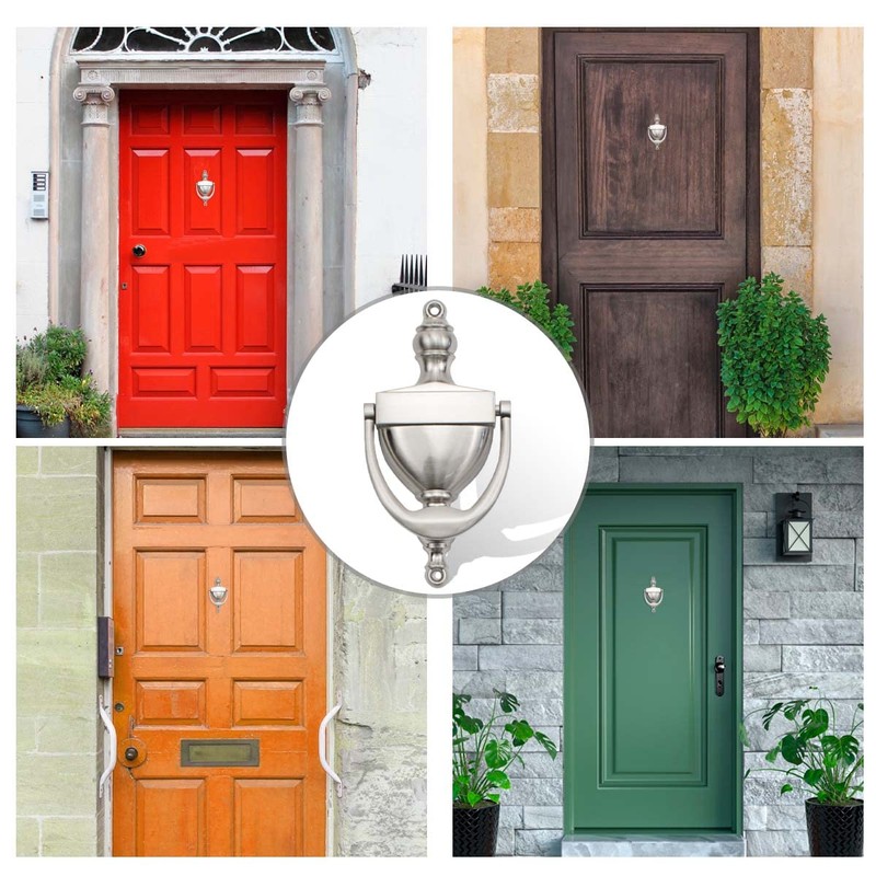 SANATO Nickel Door Knocker Hardware Door Knockers for Front Door,