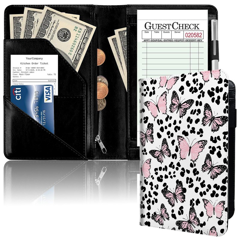 Server Book, PU Leather Server Books for Waitress, Waitress Book,