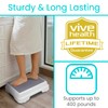 Vive Bath Shower Step Stool (4.5") - Slip Resistant, Stackable,
