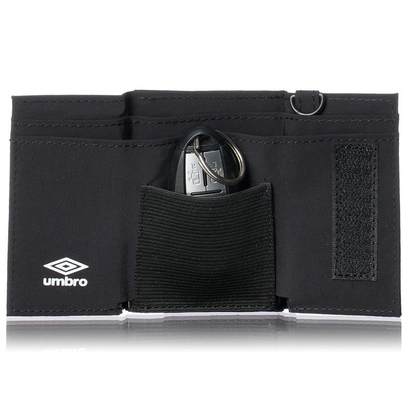 Umbro Trifold Wallet for Men and Women with Neck Strap,