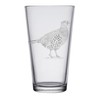 HullSpeed Designs Pheasant Engraved Pint & Beer Glasses (Set of
