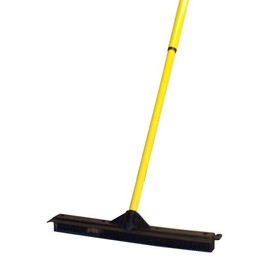 XL 18 in. Sweepa Rubber Broom - For Outdoor, Industrial, and Kennels - With Pole