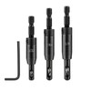 Saipor 3pcs Self Centering Drill Bit Set, 3/32", 7/64", 9/64"