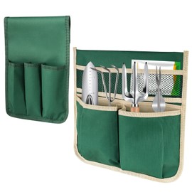 YBB 2 Pack Garden Pouches for Kneeler, Portable Tool Storage Bags Oxford Multiple Storage Pockets Organizer for Outdoor Gardening Kneeling Stool