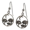 Touch Jewellery 925 Sterling Silver Mushrooms and Moon Drop Earrings