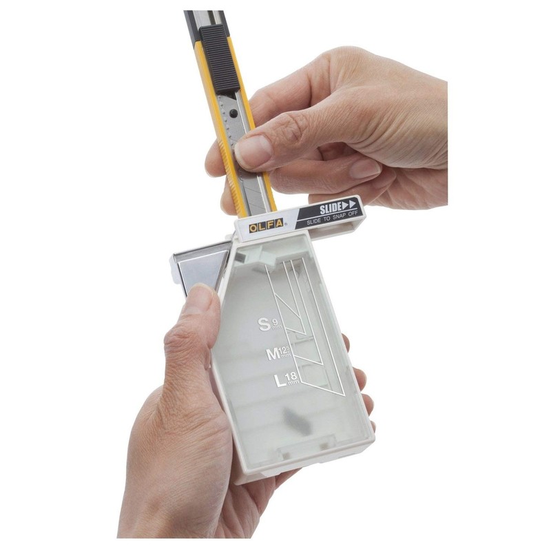 オルファ 裁断機 刃折器 ポキステーション 白 214BS 11.6cm×6.6cm×6.65cm