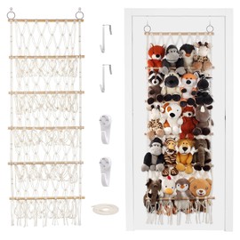 DOEGUAIY Stuffed Animal Net or Hammock Handmade Hammock Net for Stuffed Animals Corner Wall Hanging for Storage Organizer Holder for Small Stuffed Animal Net