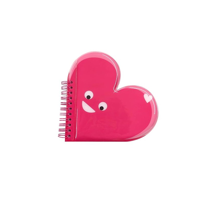 Tinc A5 Heart Shaped Wire Bound Notebook Jotterpad - Cute