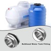 Fitvell 304 Stainless Steel Bulkhead Water Tank Fitting 1.25" Female